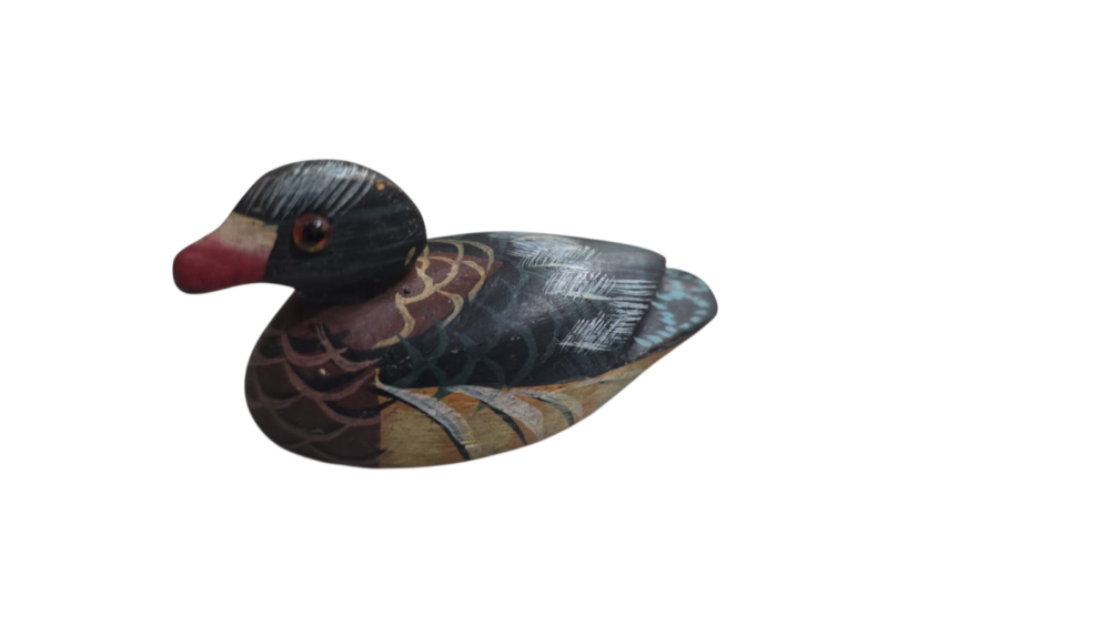 Pato selvagem de madeira