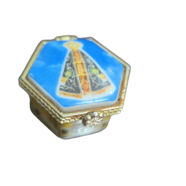 Potiche sacro de porcelana