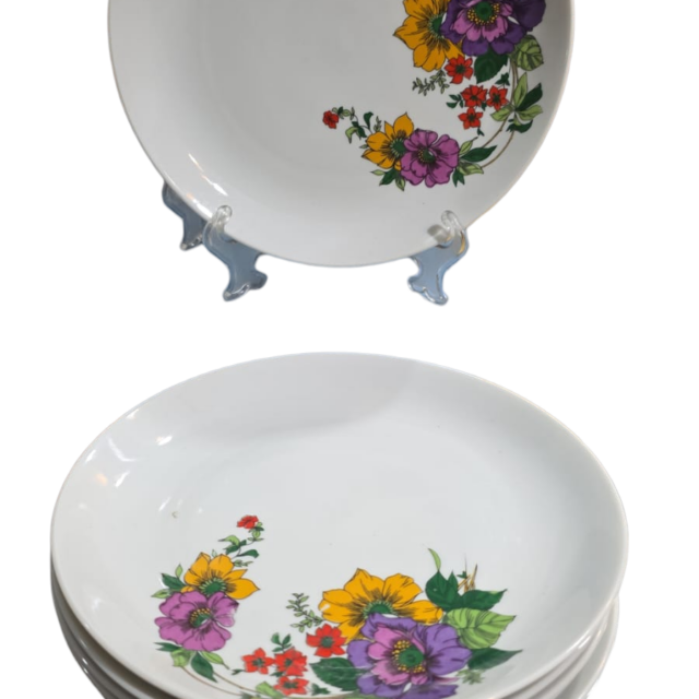Antigos pratos de sobremesa de porcelana Steatita (valor unitário)