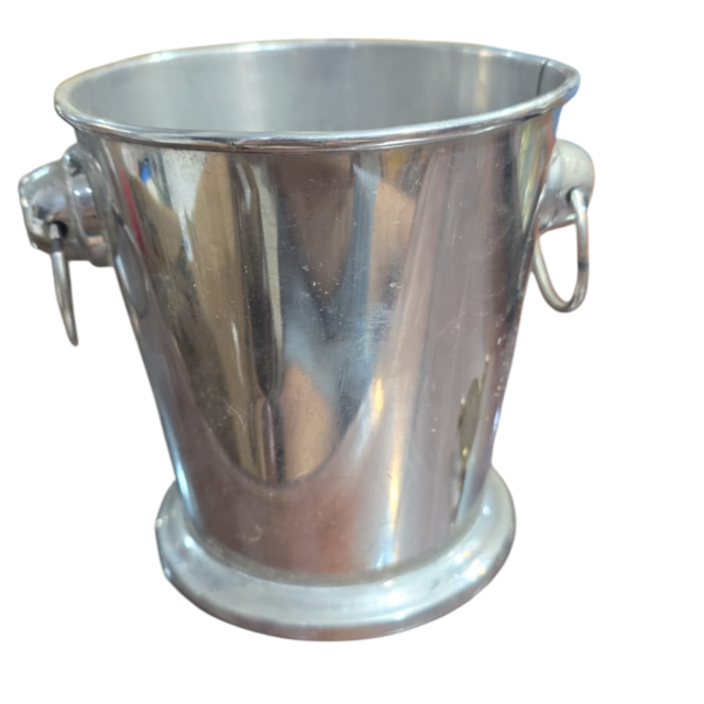 Balde de gelo inox antigo