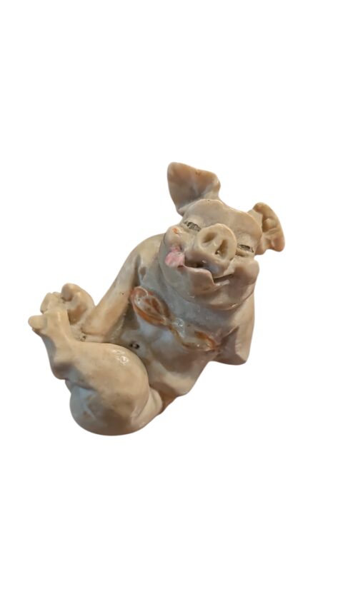 Porquinha de resina antiga