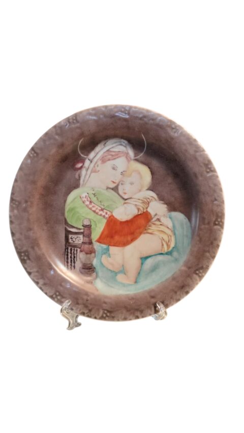 Grande prato em porcelana pintada à mão