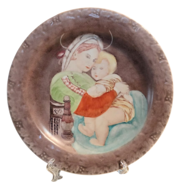 Grande prato em porcelana pintada à mão
