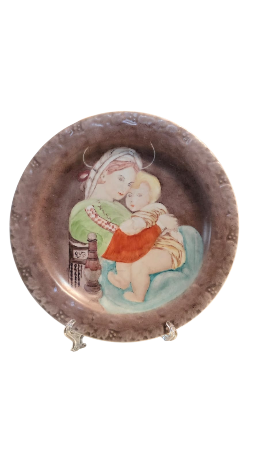 Grande prato em porcelana pintada à mão