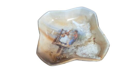 Antigo pinga joias de porcelana, bela arte