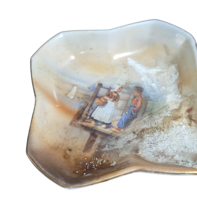 Antigo pinga joias de porcelana, bela arte
