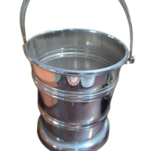 Antigo balde de gelo inox