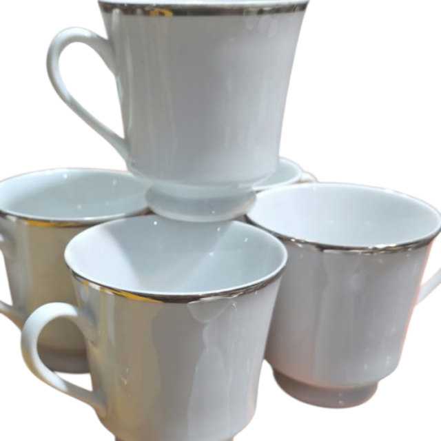 Xícaras de chá de porcelana Schmidt