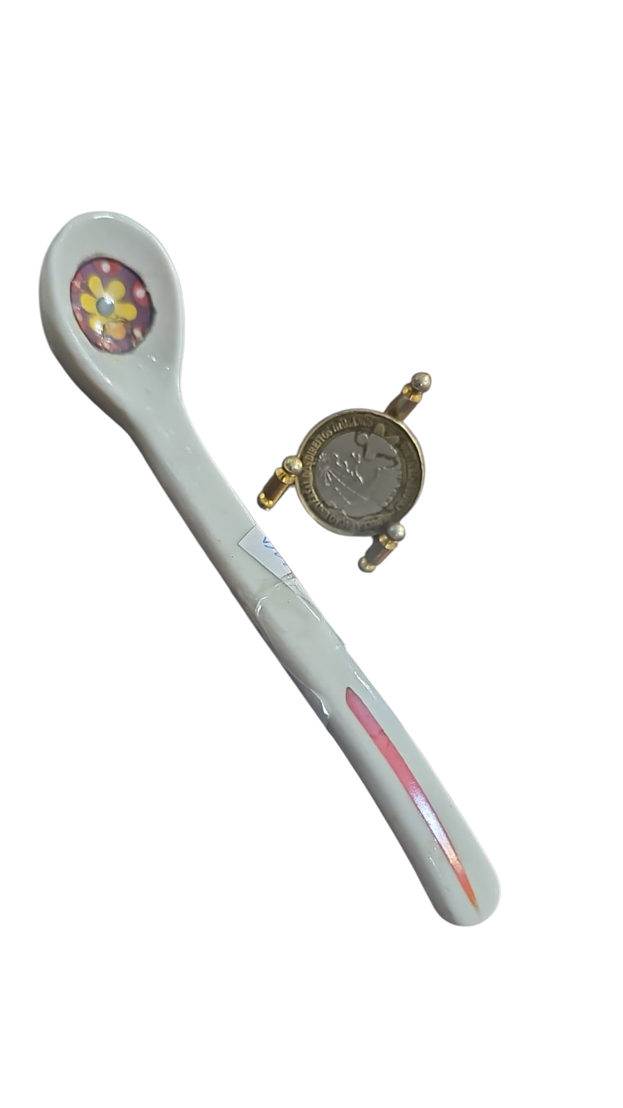 Antiga colher de porcelana