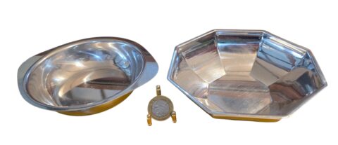 Par de bowls de inox
