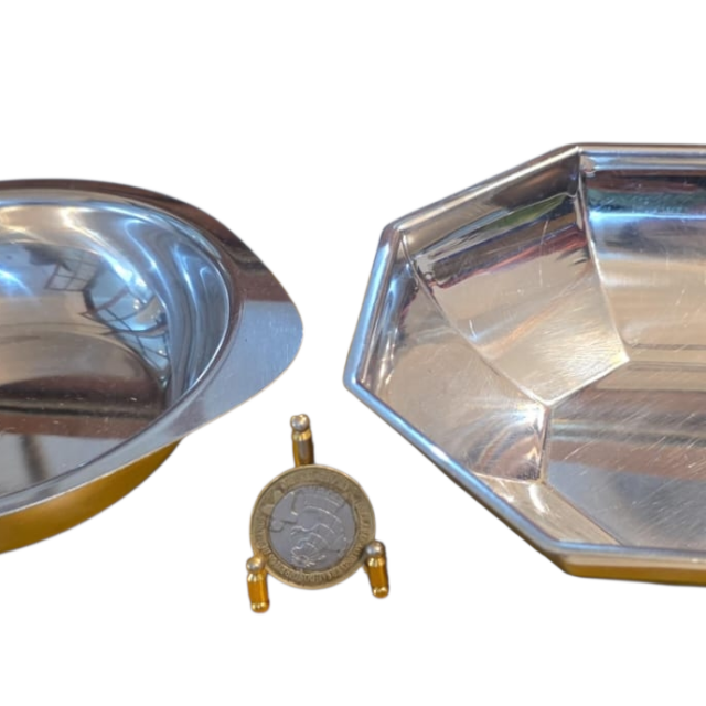 Par de bowls de inox