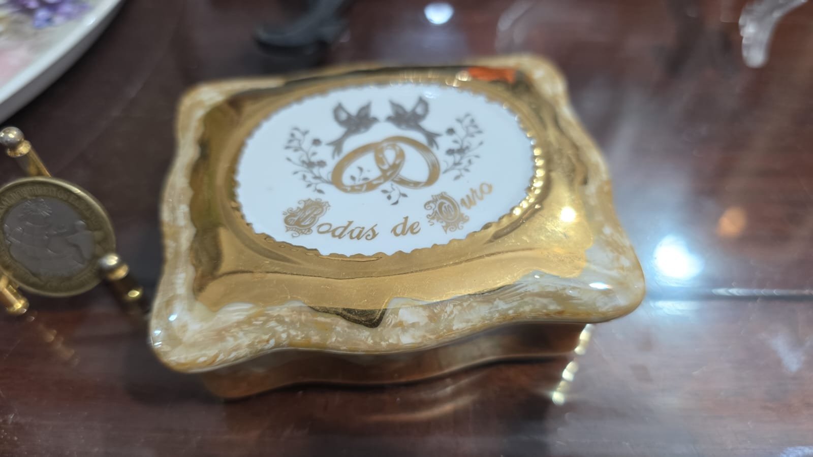 Antigo potiche de porcelana - Imagem 2
