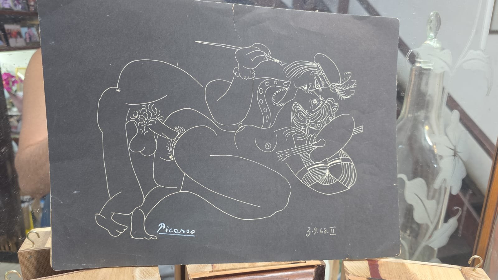 Arte erótica pintada a mão - Imagem 2