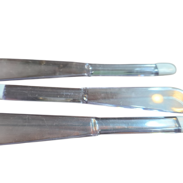 Trio de espátulas em acrílico