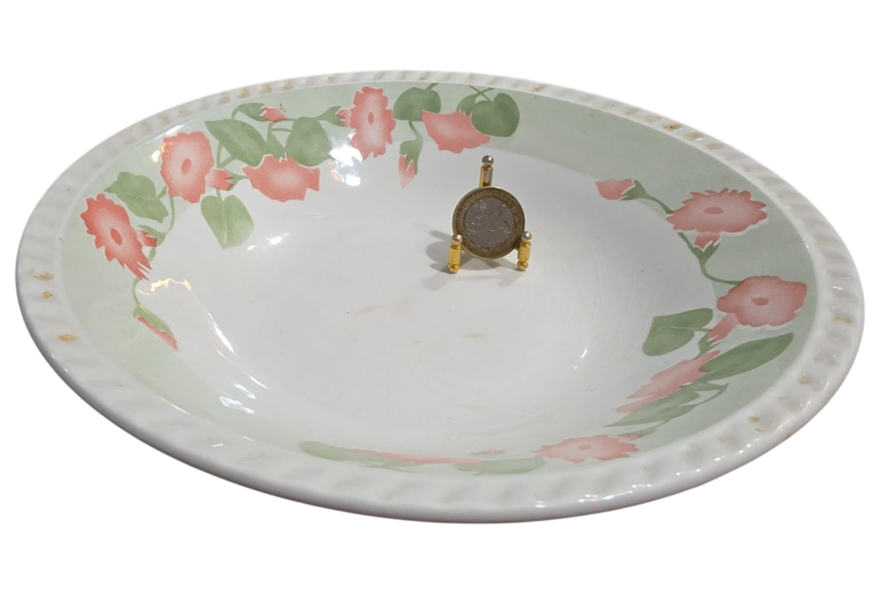 Bela saladeira Oxford, motivos florais