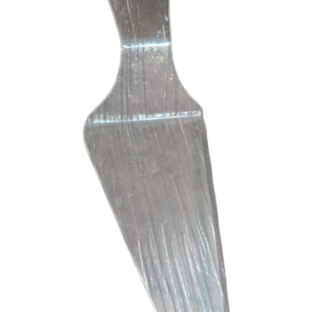 Antiga espátula de acrílico com textura casca de árvore