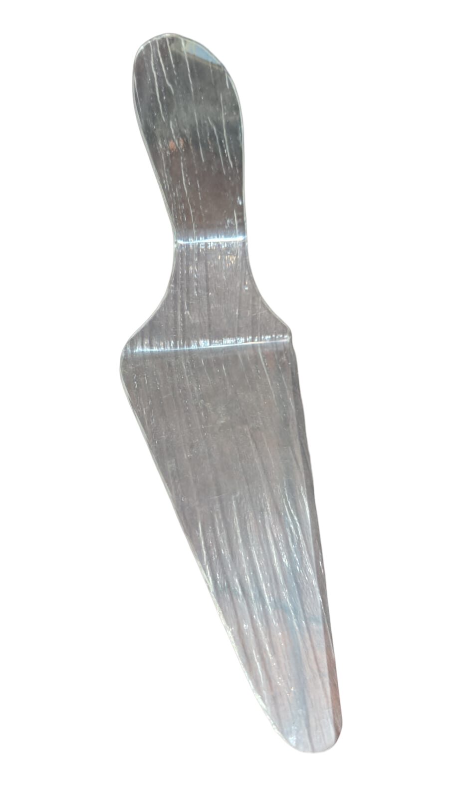 Antiga espátula de acrílico com textura casca de árvore