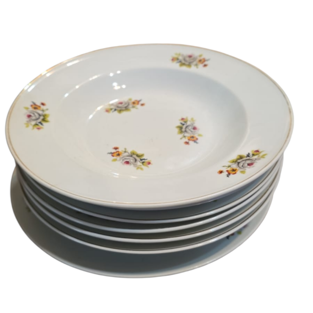 Pratos fundos de porcelana Real