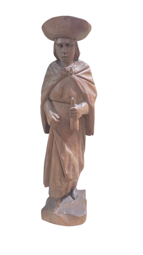 Escola portuguesa, escultura de madeira entalhada a mão, ótima qualidade