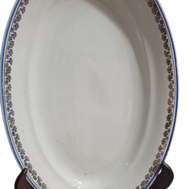 Grande travessa funda de porcelana espanhola