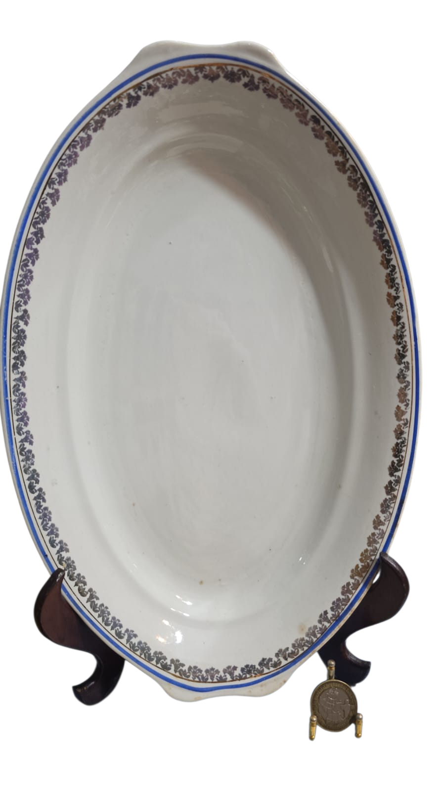 Grande travessa funda de porcelana espanhola