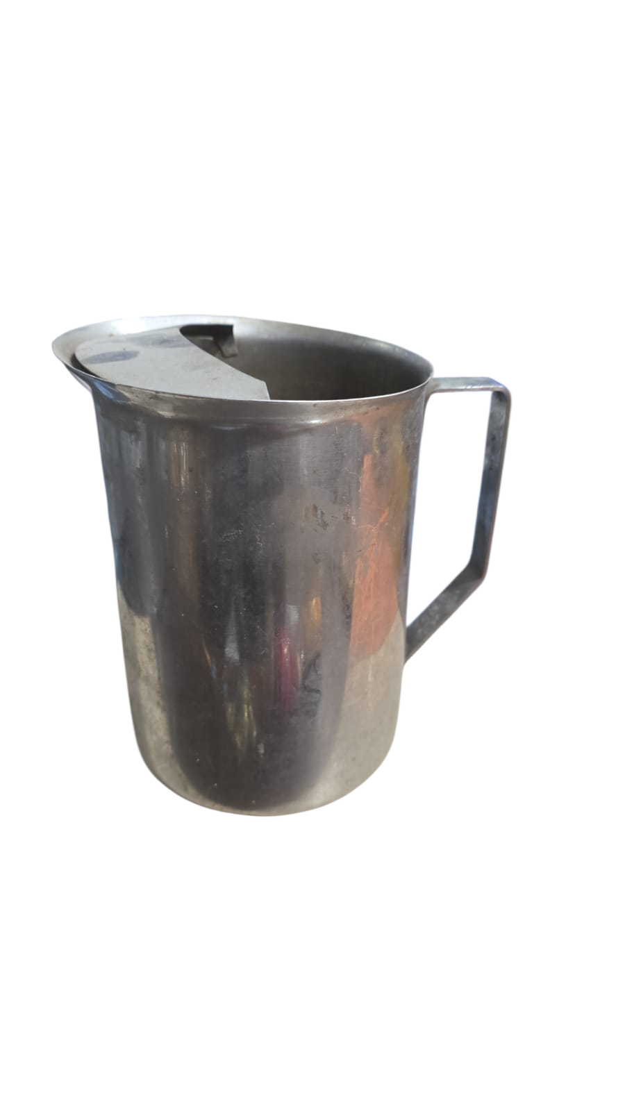 Antiga jarra inox com para gelo