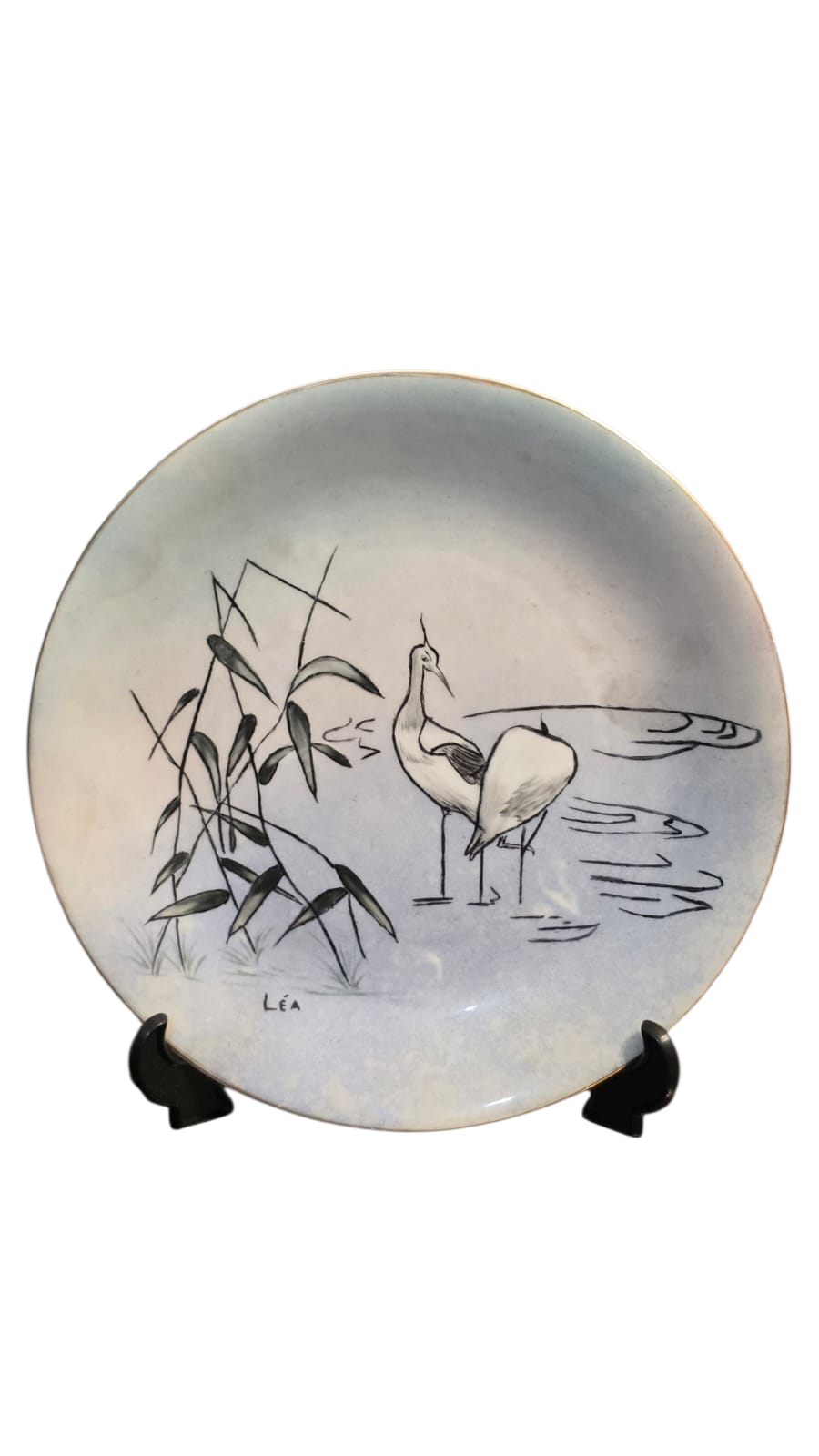 Prato de porcelana pintado à mão