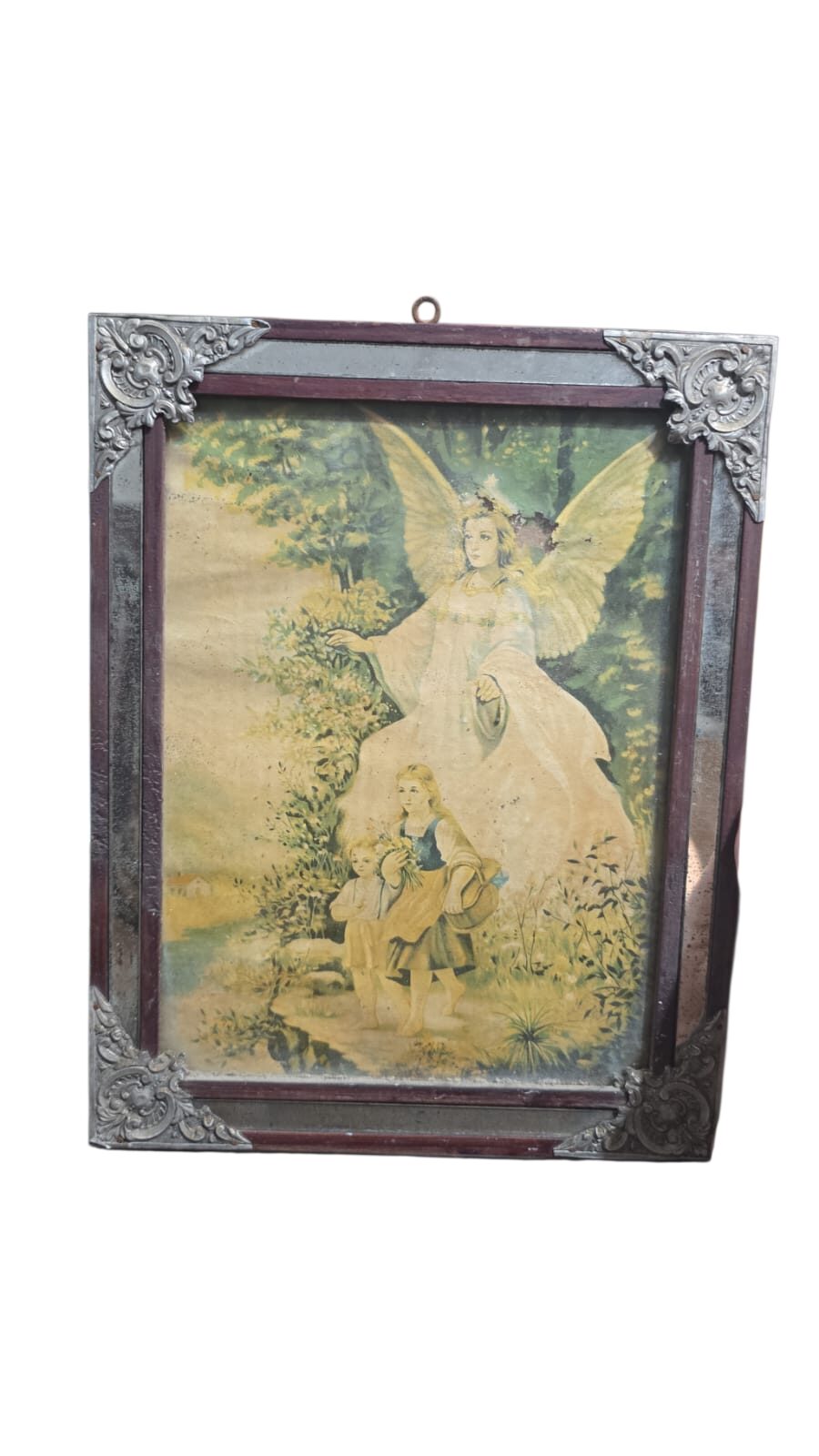 Porta retrato antigo de madeira