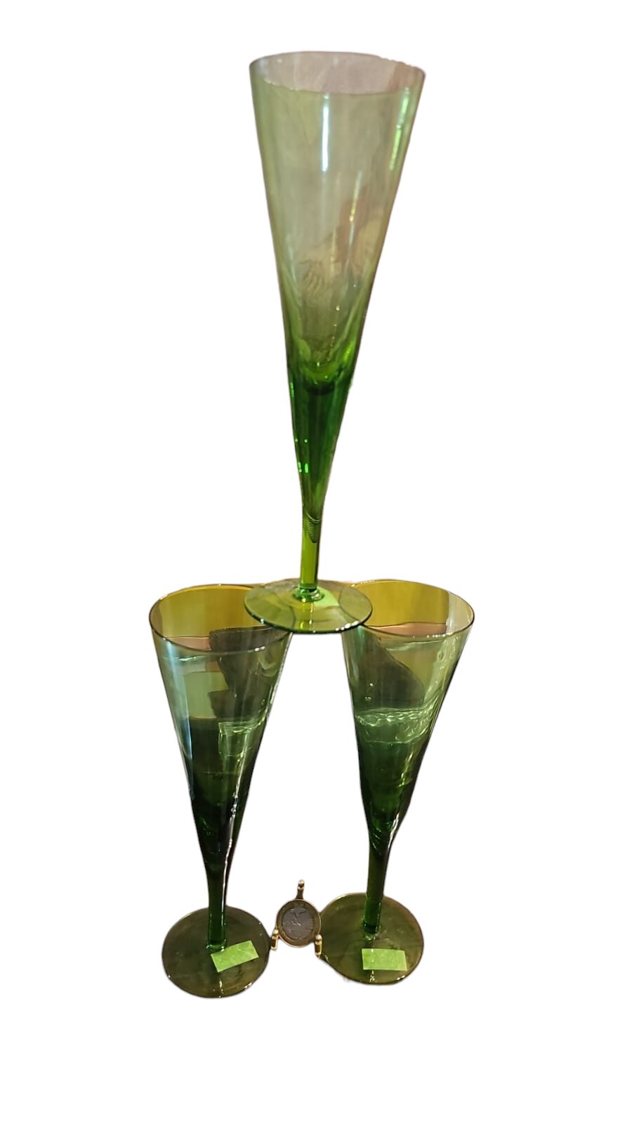 Elegantes taças de cristal