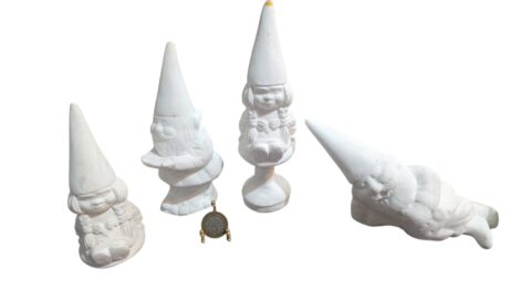 Quarteto de Gnomos de jardim de gesso