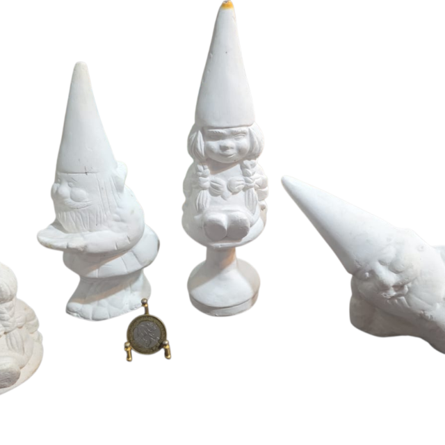 Quarteto de Gnomos de jardim de gesso