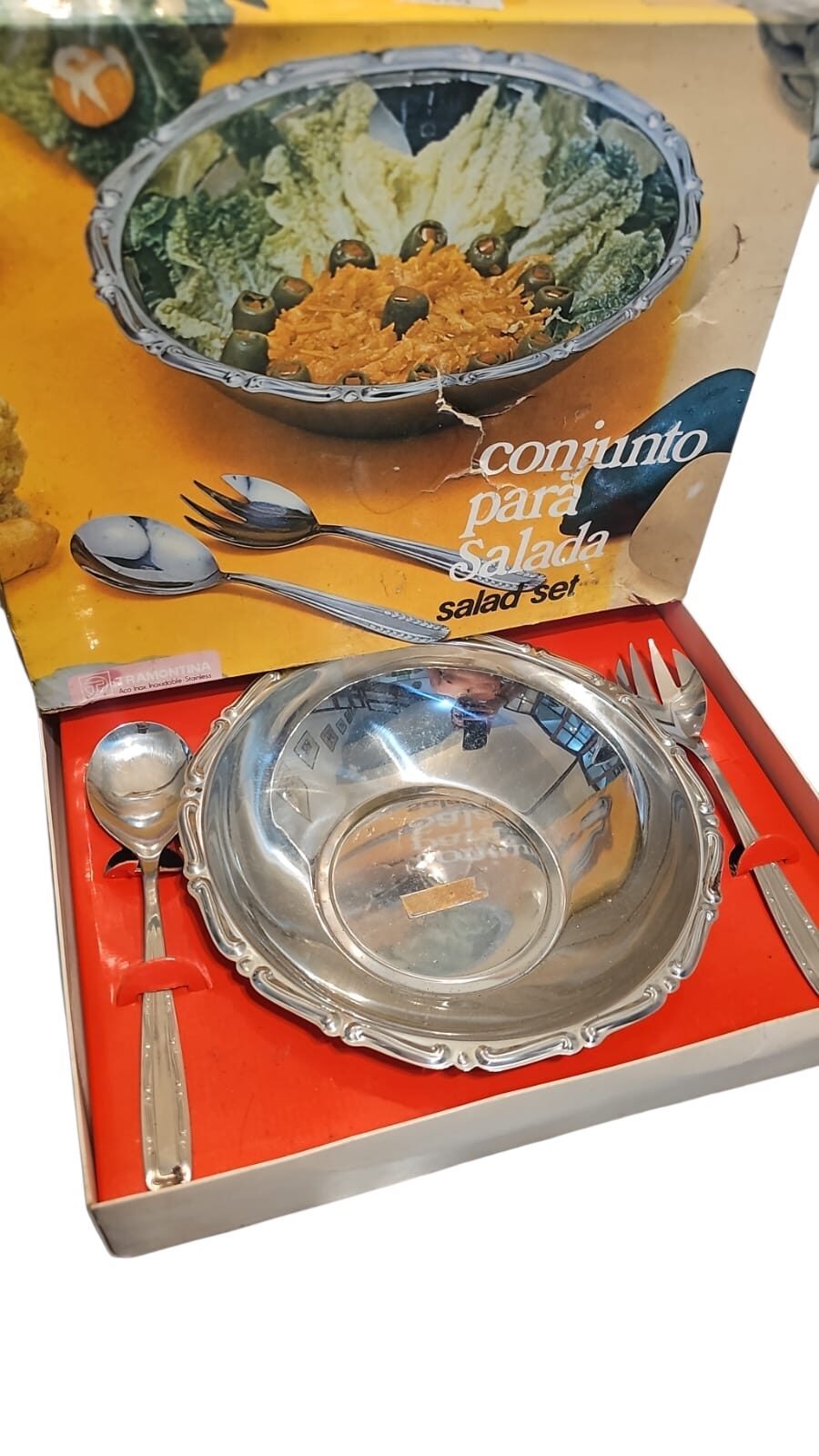 Conjunto inox para salada Tramontina