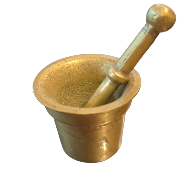 Almofariz de bronze maciço