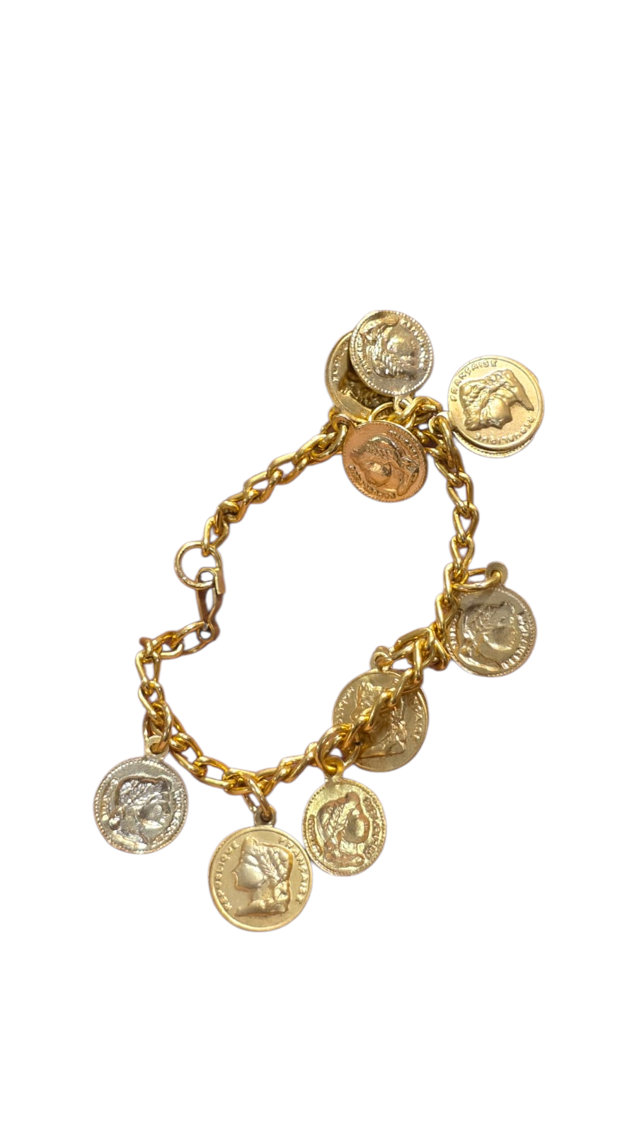Pulseira cigana em dourado metal