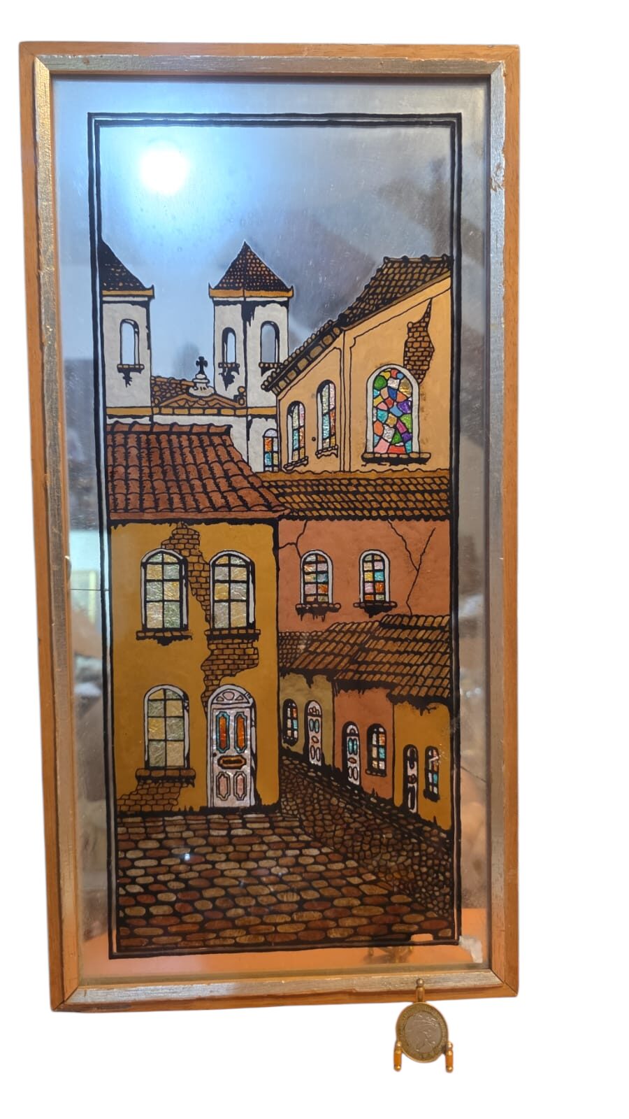 Quadro espelho, bela arte feita a mão