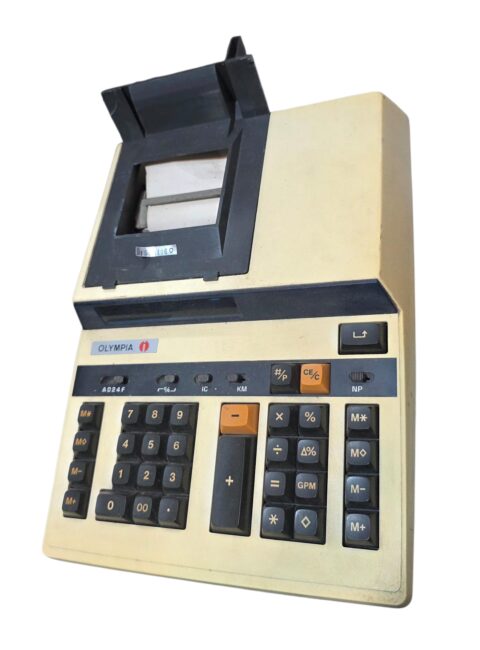 Antiga calculadora Olympia
