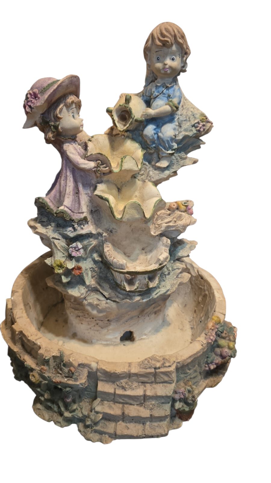 Grande fonte de resina
