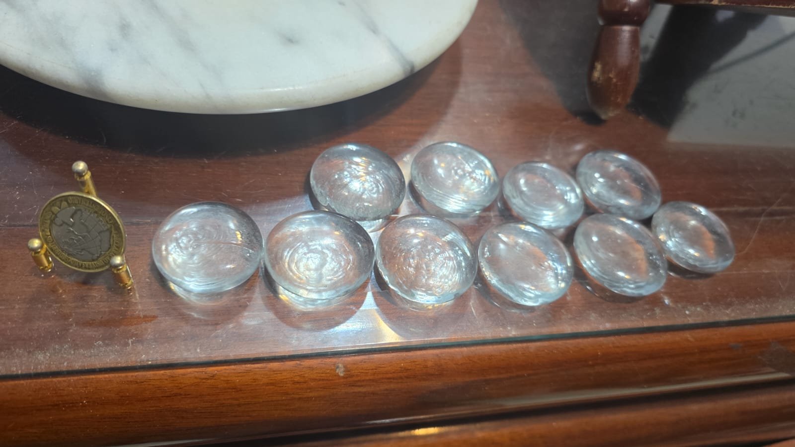 Lote com 10 gemas decorativas de vidro - Imagem 2