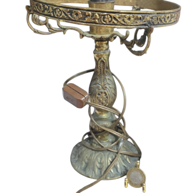 Antigo abajur de bronze
