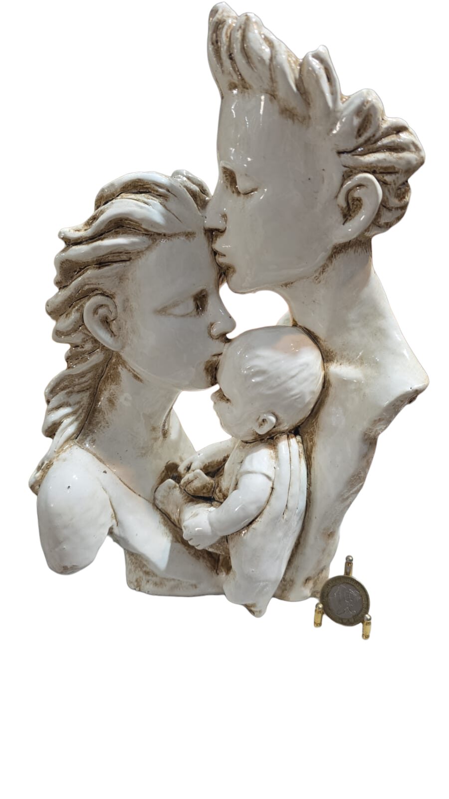 Bela escultura representando família