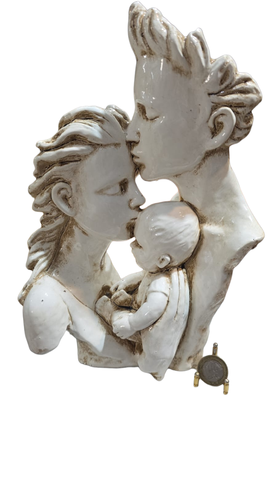 Bela escultura representando família