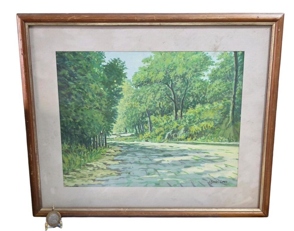 Quadro com bela arte assinada