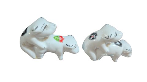 Par de porcelanas antigas de times