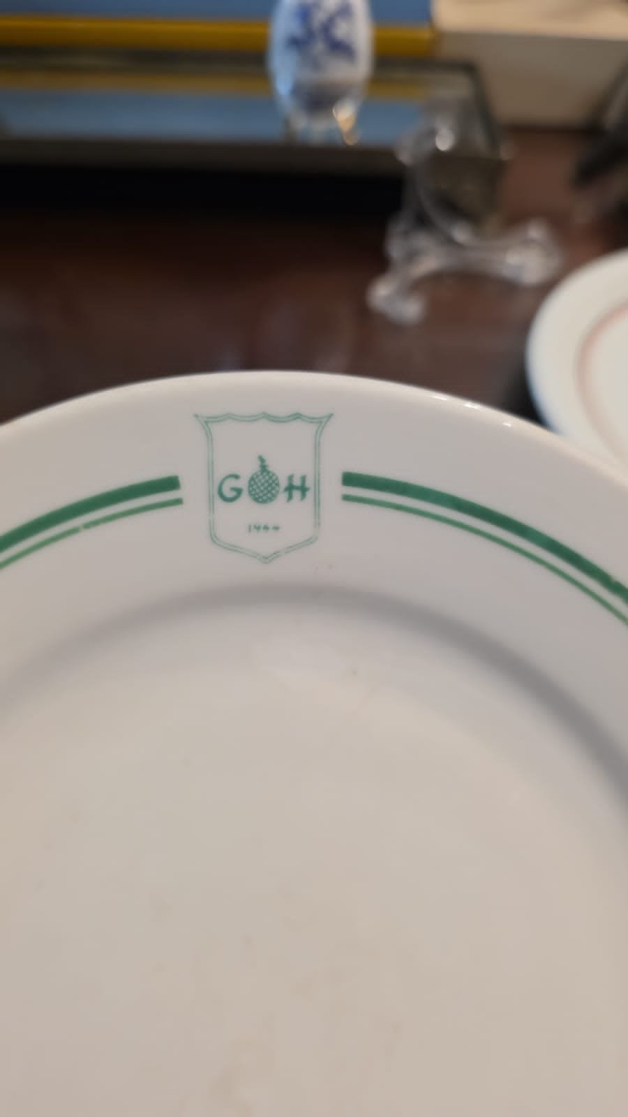 Conjunto de antigas porcelanas de restaurantes - Imagem 6