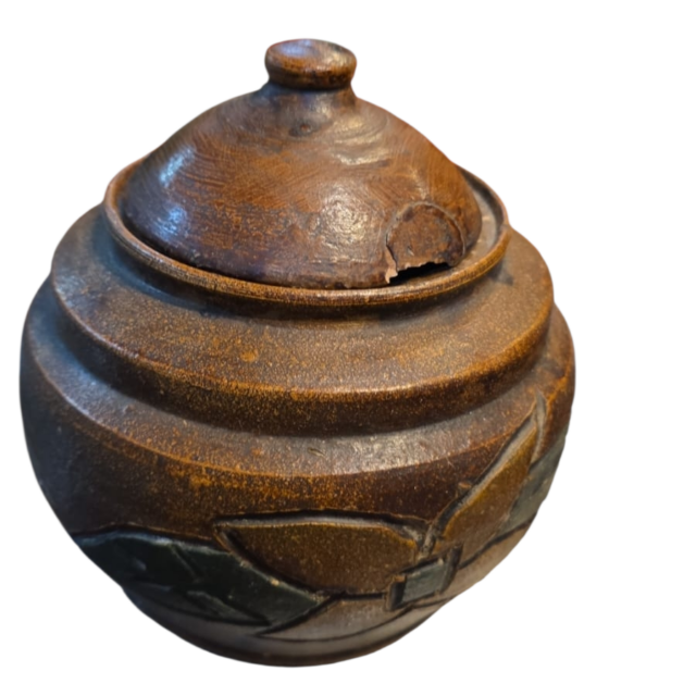 Pote de cerâmica artesanal