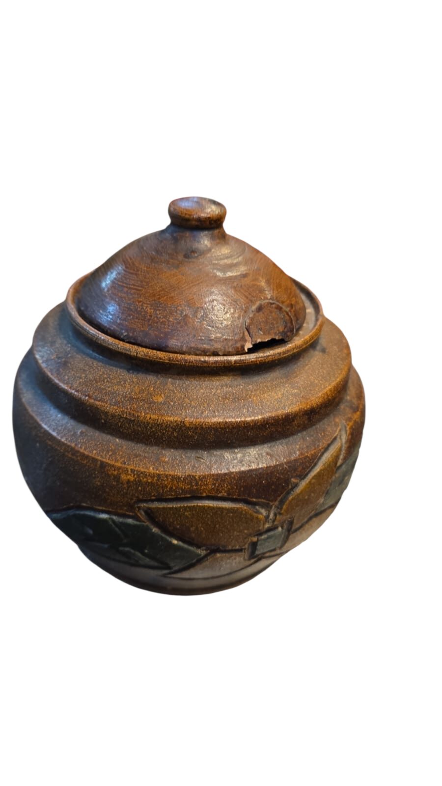 Pote de cerâmica artesanal
