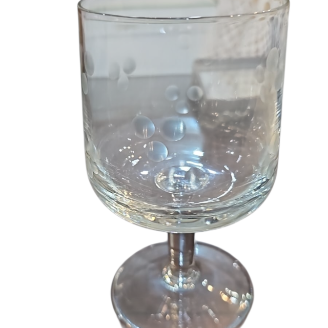 Taça de cristal lapidado