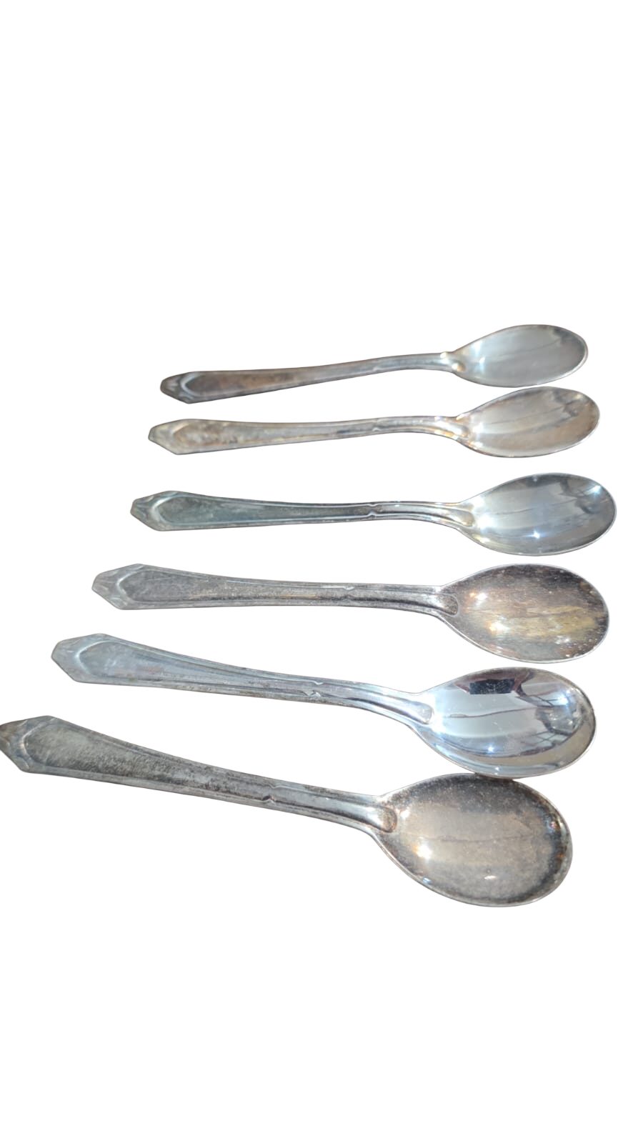 Conjunto de antigas colheres espessuradas a prata