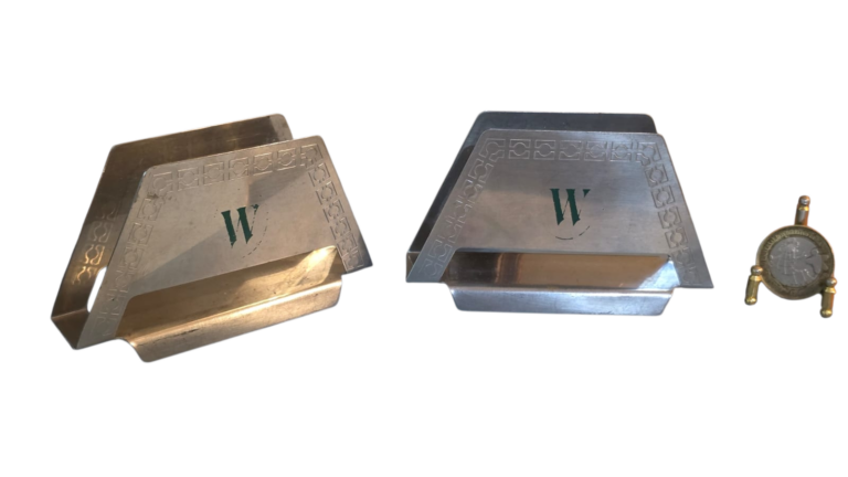 Par de porta guardanapos Hércules Inox