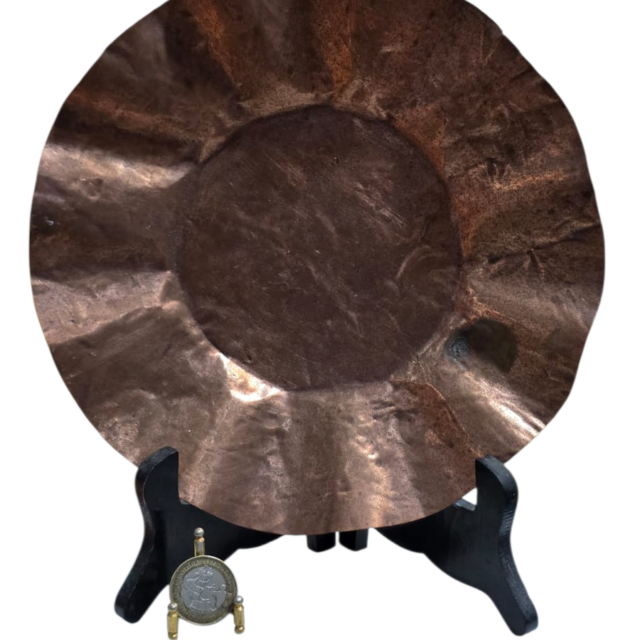Centro de mesa/fruteira de cobre artesanal